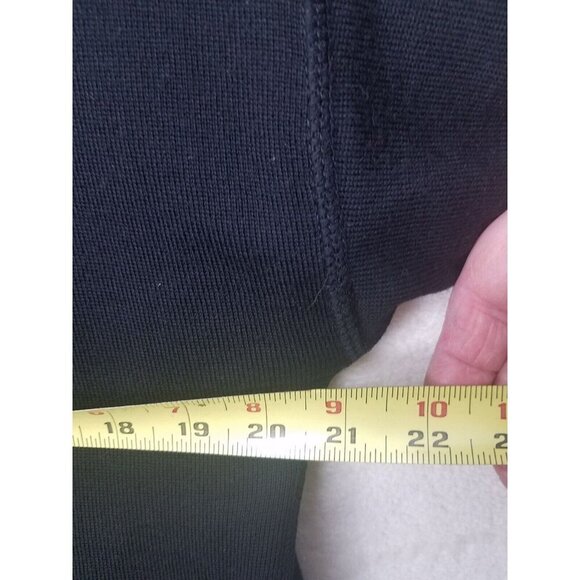 I.magnin design studio 100% merino wool black women's M open front sweater italy - Picture 10 of 11